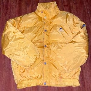VINTAGE 80’S TIMBERLAND YELLOW PUFFER L / XL